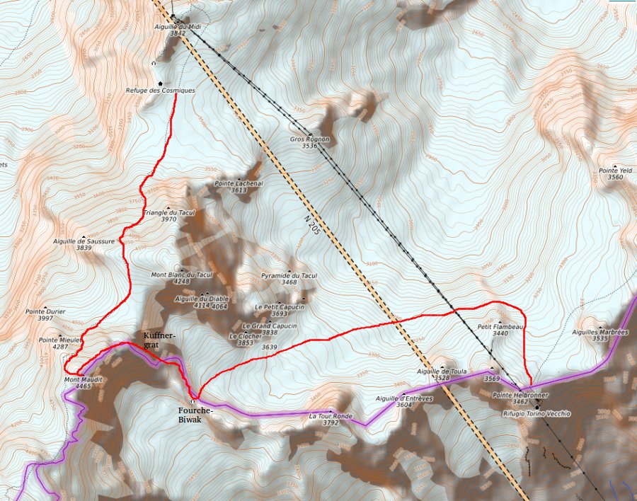 Openstreetmap: Mont Maudit