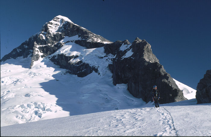 B19: Abstieg Normalweg Mt. Aspiring (12.01.06)
