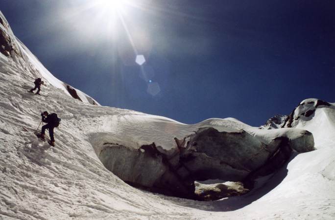 E3: Gletschertor (Corbassière-Gletscher, 01.04.04)
