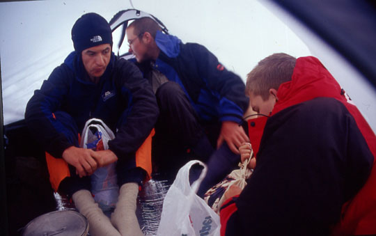 Warten auf besseres Wetter