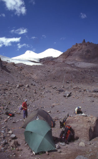 Unser 1. Lager auf 3200 m