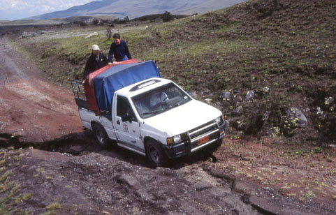 Anfahrt zum Cotopaxi