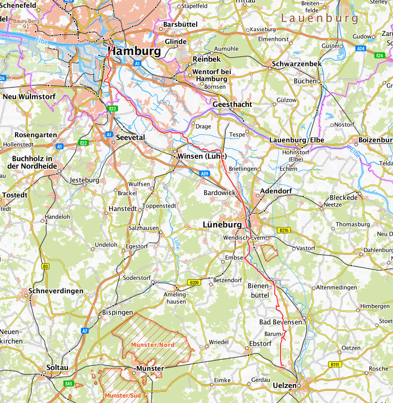 Openstreetmap: Deutschland p langs