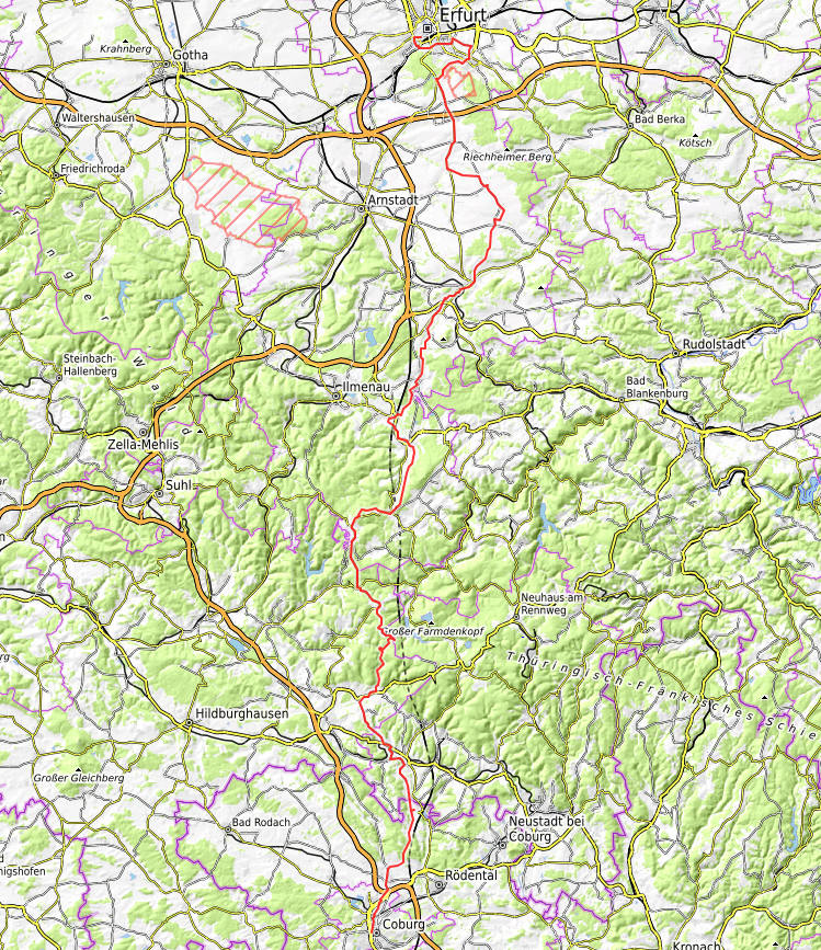 Openstreetmap: Deutschland p langs