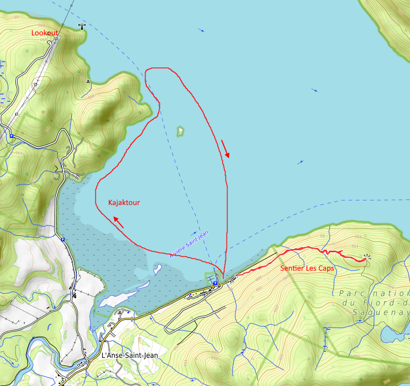 Openstreetmap: Sentier Les Caps