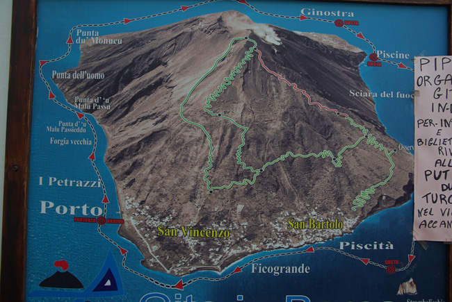 Karte Stromboli
