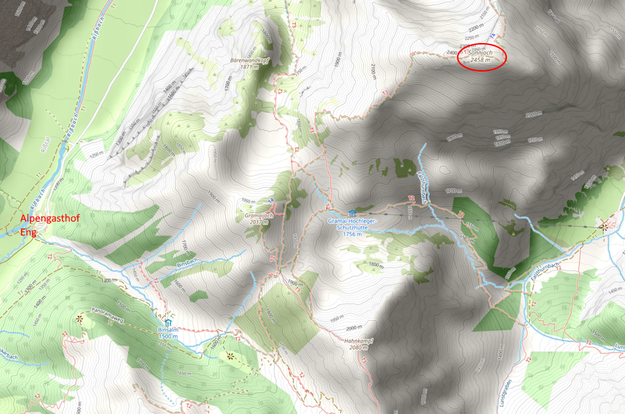 Openstreetmap: Sonnjoch