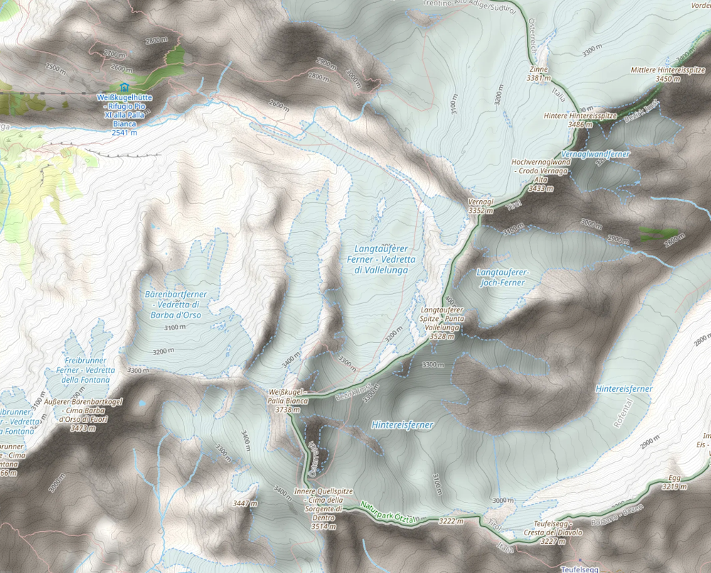 Openstreetmap: Weißkugel