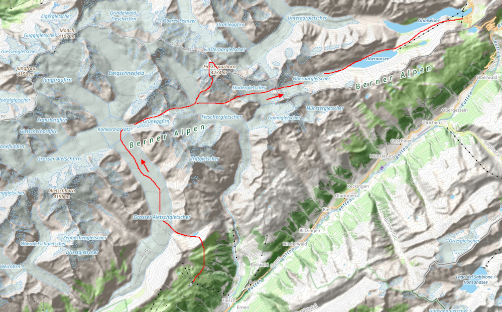 Openstreetmap: Finsteraarhorn