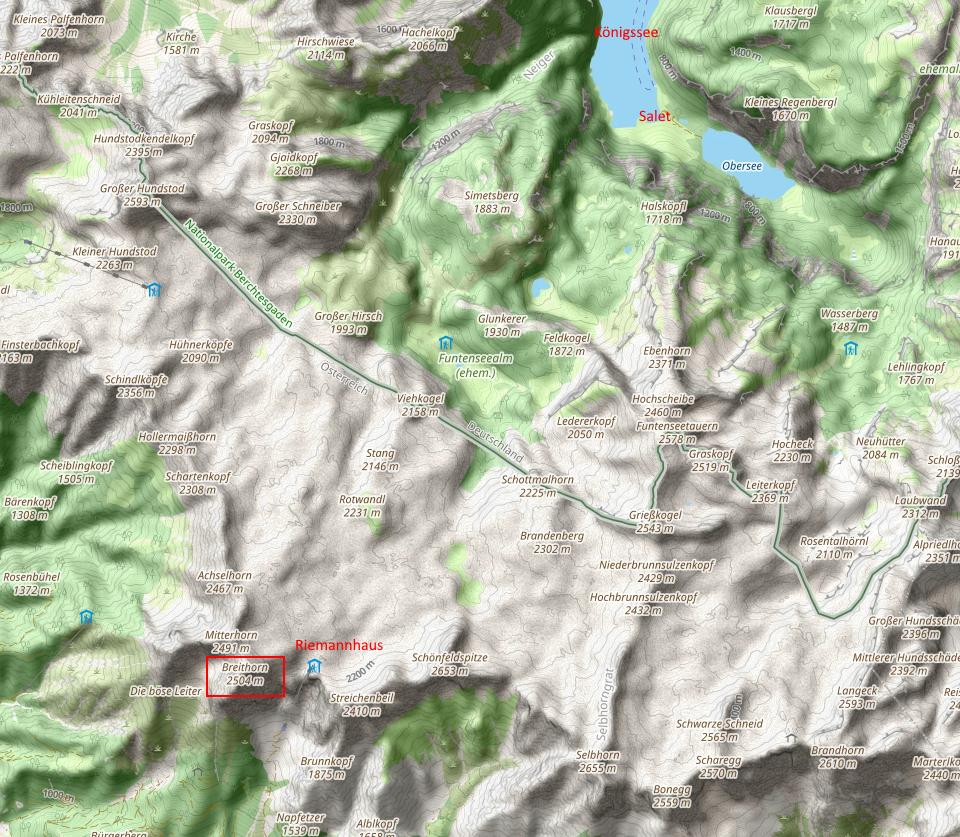 Openstreetmap: Breithorn