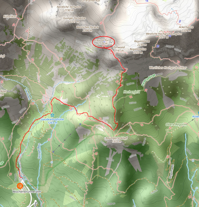 Openstreetmap: Kreuztörlturm