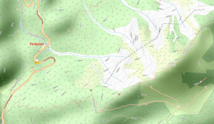 Openstreetmap: Jochberg Nordwand