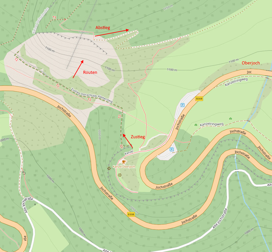 Openstreetmap: Kanzel Oberjoch