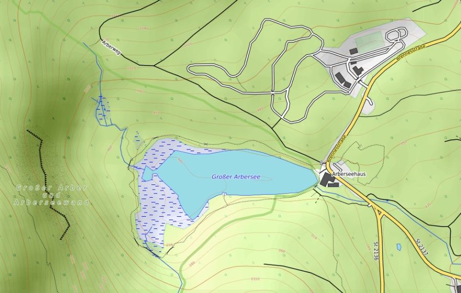 Openstreetmap: Großer Arbersee