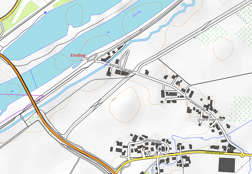 Openstreetmap: Einstieg Neustadt an der Donau