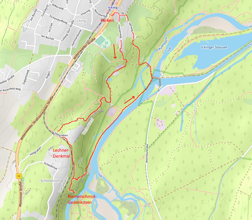 Openstreetmap: Icking