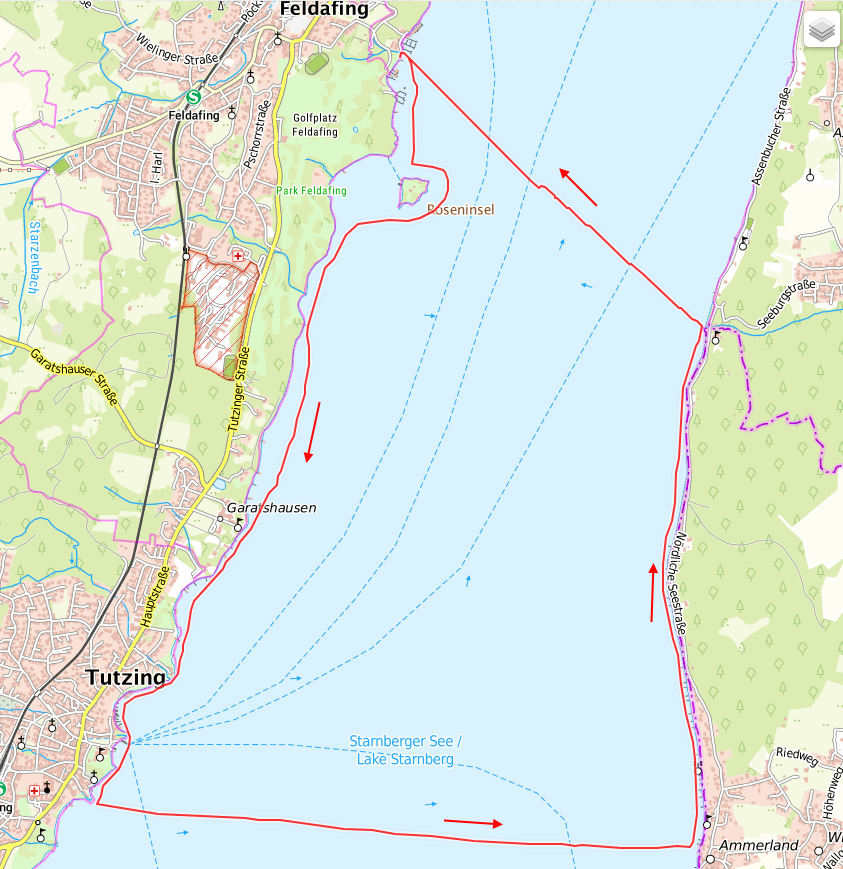 Openstreetmap: Starnberger See, Ammerland