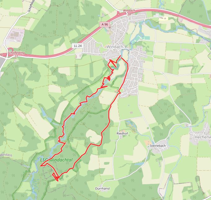 Openstreetmap: Kleine Windach-Runde