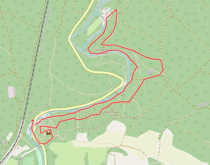 Openstreetmap: Entlang der Würm