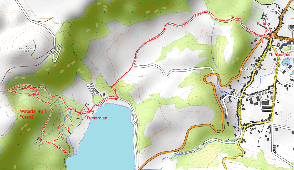 Openstreetmap: Azoren - São Miguel - Lagoa das Furnas