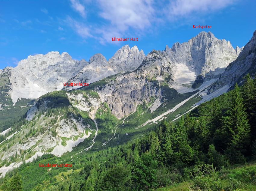 Gaudeamushütte - Kleines Törl - Fritz-Pflaum-Hütte