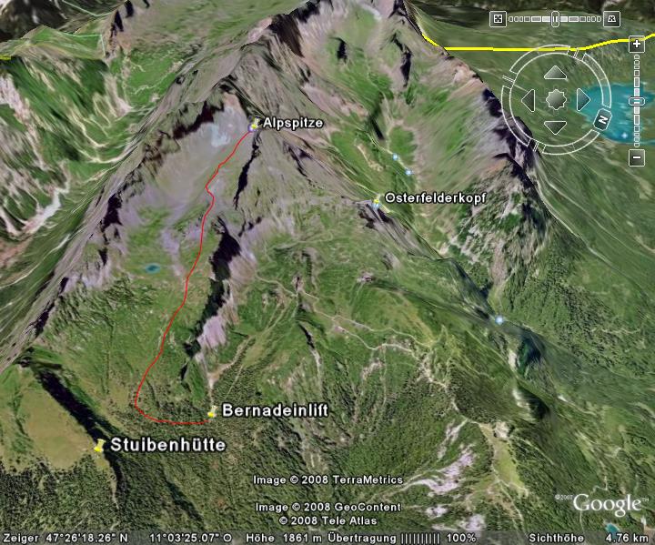 Google-Earth: Alpspitze