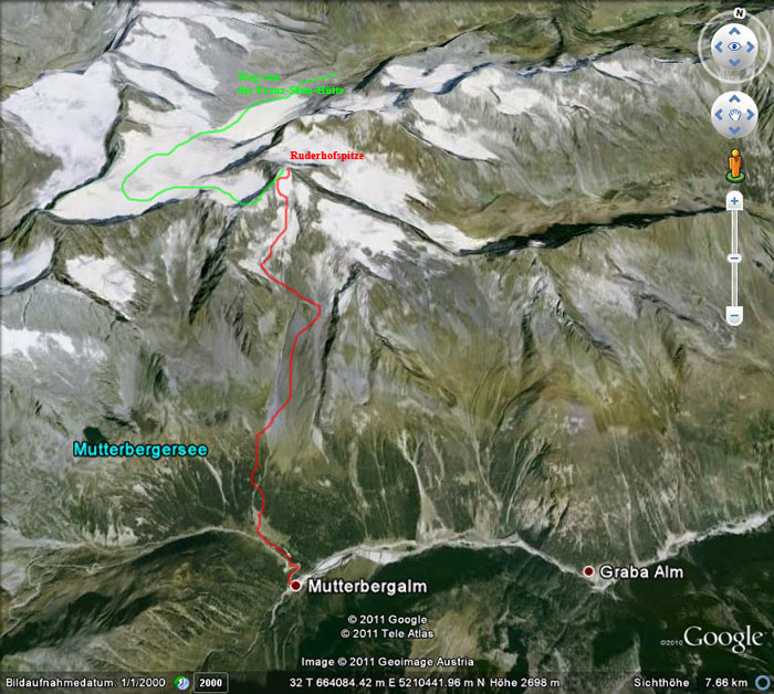 Google Earth: Ruderhofspitze