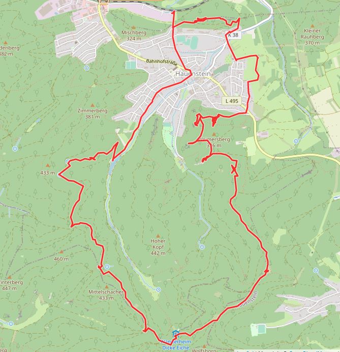 Openstreetmap: Hauensteiner Schusterpfad