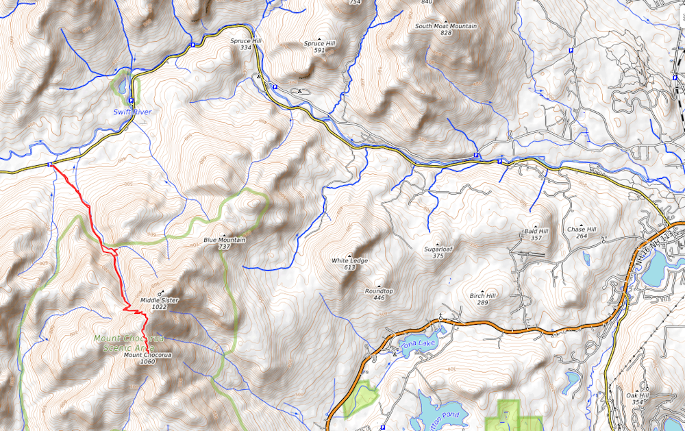 Openstreetmap: Mount Chocorua