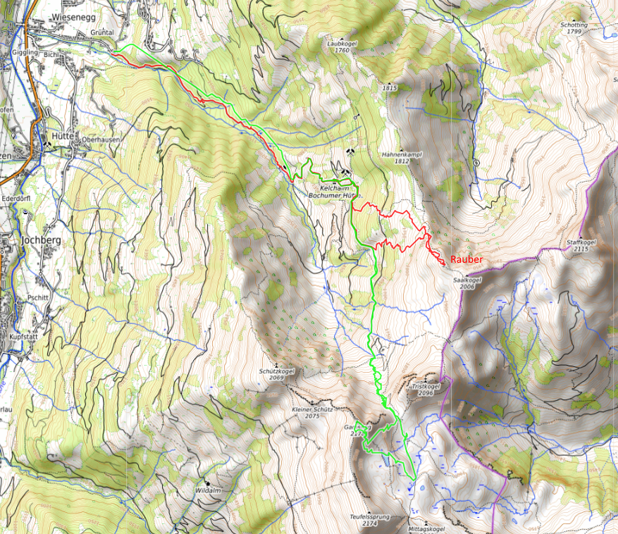 Openstreetmap: Rauber und Gamshag
