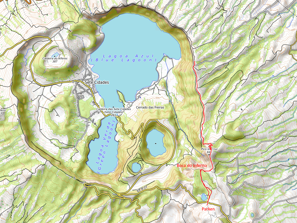 Openstreetmap: Pico da Cruz - São Miguel / Azoren