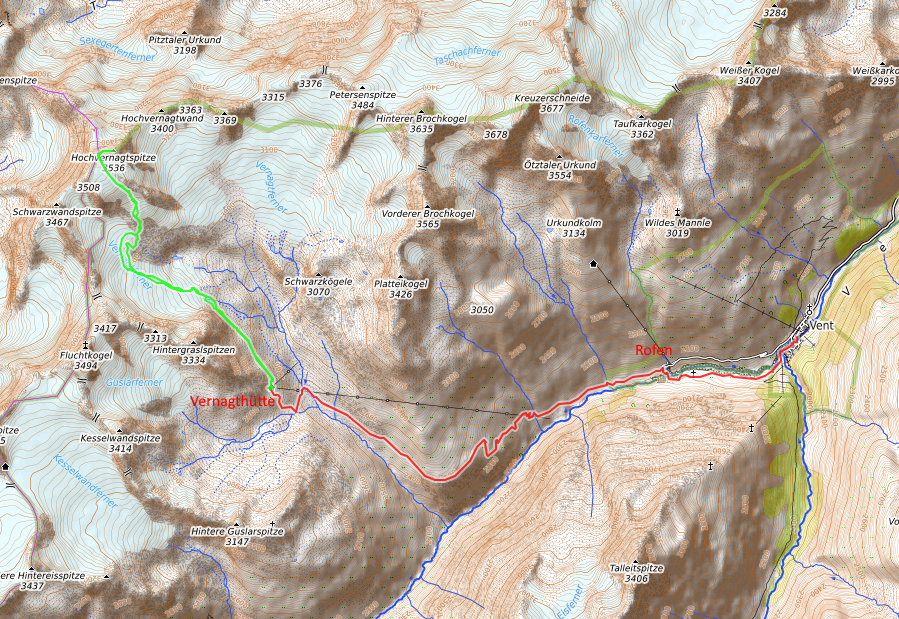 Openstreetmap: Hochvernagthütte