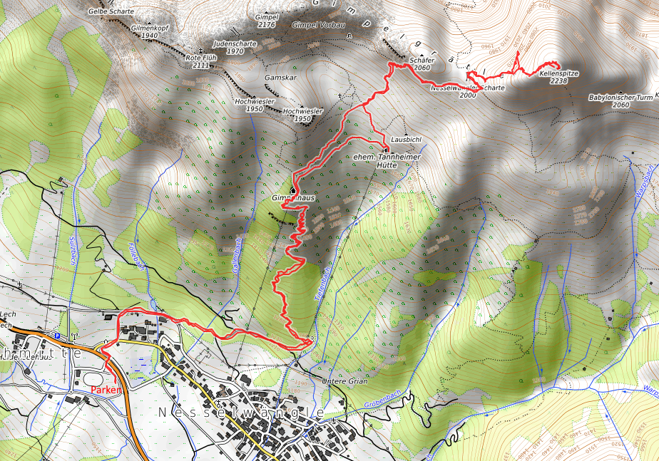 Openstreetmap: Kellenspitze