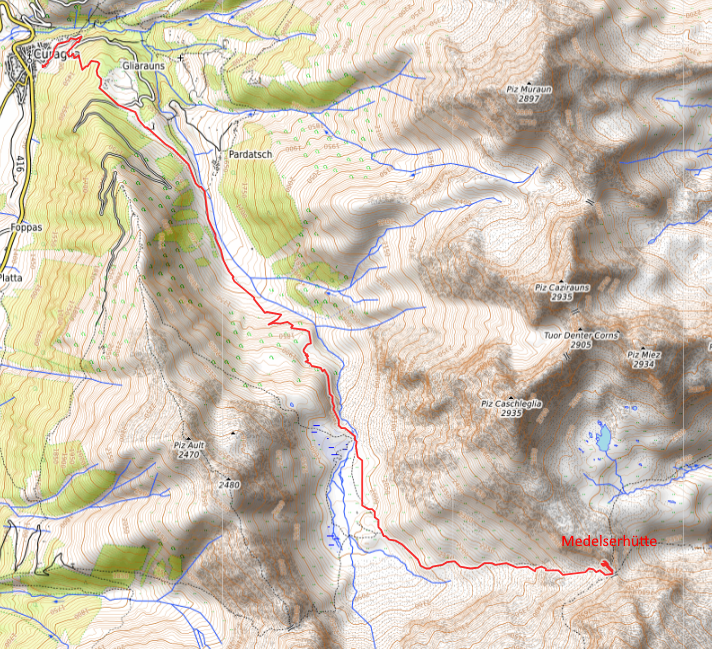 Openstreetmap: Piz Medel