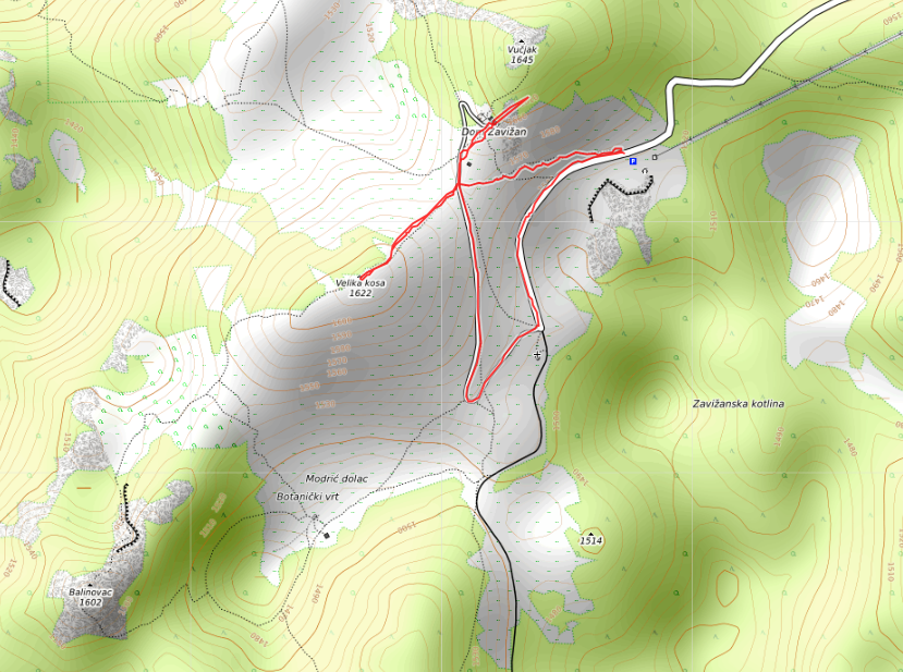Openstreetmap: Nationalpark Velebit